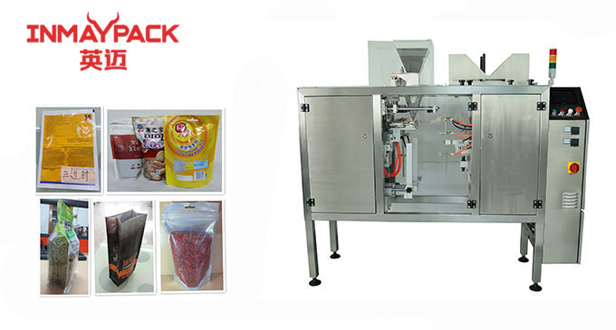 Mini machine d'emballage Doypack pour granulés, poudre, liquide